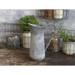 Dekorační plechový retro džbánek Joug - 13*23*30 cm