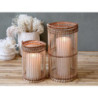 Přírodní dřevěná lucerna Bamboo - Ø16*25cm