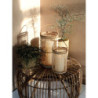 Přírodní dřevěná lucerna Bamboo - Ø16*25cm
