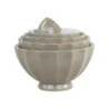 Set 5ks zelená porcelánová miska s ornamenty uvnitř Arés - Ø15*9 cm