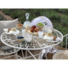 Set 5ks latté porcelánová miska s květy uvnitř Arés - Ø15*9 cm