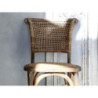 Přírodní dřevěná židle s ratanovým výpletem Old French chair - 45*40*88 cm
