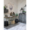 Šedá antik nástěnná kovová skříňka s boxy Factory - 75*24*26cm