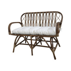 Hnědá ratanová pohovka Anor Wicker - 107*60*85cm