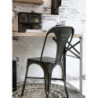 Černá antik kovová židle Factory Chair - 37*36*86cm