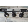Industriální černé antik kovové nástěnné světlo Fact ceiling - 85*19*30cm / E14