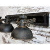 Industriální černé antik kovové nástěnné světlo Fact ceiling - 85*19*30cm / E14