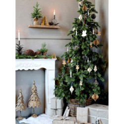 Zelený vánoční stromek v jutě Fleur Fir Tree - 27cm