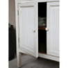 Bílá antik dřevěná komoda s dvířky Old French Satin - 83*41*92cm