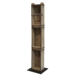 Dřevěný hnědý antik stojan na toaletní papír Brick Moulds - 15*95*10 cm