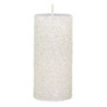 Krémová svíčka s glitry Rustic Candle  - Ø 5 *11cm / 27h