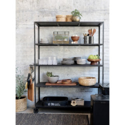 Smetáček s černou kovovou lopatkou - 23*7*34 cm