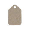 100ks hnědá papírová cedulka/ visačka - 3*5 cm