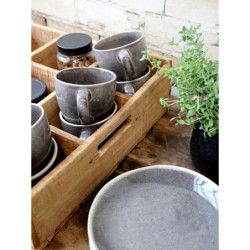 Dekorační dřevěný box/ polička s 12ti přihrádkami Grimaud - 54*40*5cm
