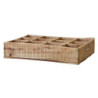 Dekorační dřevěný box/ polička s 12ti přihrádkami Grimaud - 54*40*5cm
