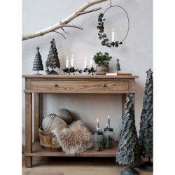 Veliká ozdoba s patinou skleněná koule Bauble antique - Ø 21cm