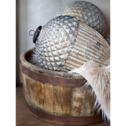 Veliká ozdoba s patinou skleněná koule Bauble antique - Ø 21cm