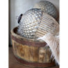 Veliká ozdoba s patinou skleněná koule Bauble antique - Ø 21cm