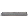 Šedý antik dekorační plechový podnos s patinou Trao - 42*18*1,5cm