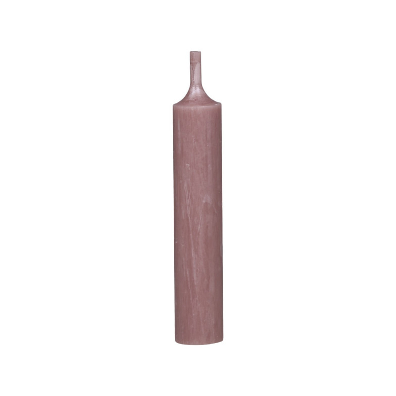 Taupe úzká krátká svíčka Short dinner candle - Ø 2 *11cm / 4.5h