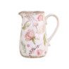 Keramický dekorační džbán s růžovými květy Floral Étel - 16*11*18cm