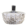 Bílo - zlatá antik olejová lampa Vittel - Ø 18*8 cm/ 90ml