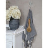 Béžový antik nástěnný háček s ornamentem - 6*5*15cm