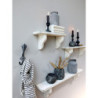 Granitový antik nástěnný trojitý háček s ornamentem - 8*4*18cm
