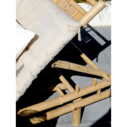 Přírodní bambusové lehátko Chair Bamboo Lyon - 210*80*28cm