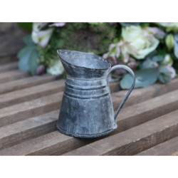 Dekorační plechový retro džbánek Joug - Ø 10*8 cm