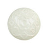 Zelená antik porcelánová úchytka Flower - Ø 4 cm