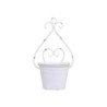 Bílý nástěnný obal na květináč Planter white - 20*17*34cm
