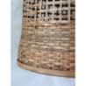 Přírodní antik závěsné světlo s bambusovým stínidlem Lamp Bamboo - Ø41*52cm/ E27/ 40W