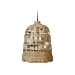 Přírodní antik závěsné světlo s bambusovým stínidlem Lamp Bamboo - Ø41*52cm/ E27/ 40W