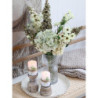 Dekorace umělá krémová květina Hortenzie Hydrangea cream - 85 cm