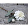 Dekorace umělá krémová květina Jiřina Dahlia cream - 48 cm