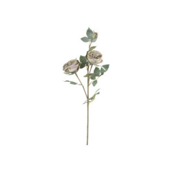 Dekorace umělá zelená květina Růže Rose dusty green - 75 cm