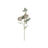Dekorace umělá zelená květina Růže Rose dusty green - 75 cm