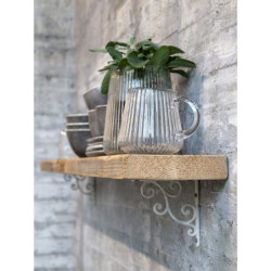 Skleněný transparentní džbánek s vroubky Jug Groove - 14*12cm