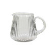 Skleněný transparentní džbánek s vroubky Jug Groove - 14*12cm