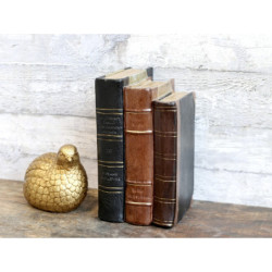 Hnědá antik dekorace knihy Old French Books - 14*12*20cm