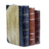 Hnědá antik dekorace knihy Old French Books - 14*12*20cm