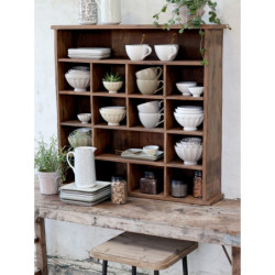 Mocca porcelánový hranatý talíř s ornamenty Arés Mocca - 20*20*2cm
