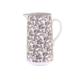 Mocca porcelánový džbán s ornamenty Arés Mocca - 15*9*20cm / 1100ml