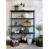 3ks plechový zinkový antik obal na květináč Planters - 40*30*30/ 32*22*21cm