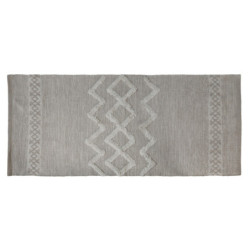 Béžový bavlněný koberec s ornamenty Rug pattern - 70*150 cm