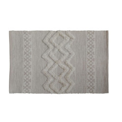 Béžový bavlněný koberec s ornamenty Rug pattern - 60*90 cm