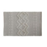 Béžový bavlněný koberec s ornamenty Rug pattern - 60*90 cm