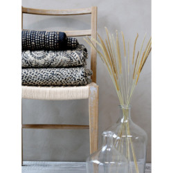 Černý antik bavlněný koberec Rug black - 75*160 cm