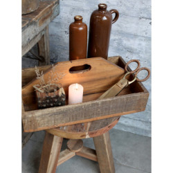 Dekorační dřevěný box s držadlem Grimaud - 43*25*18cm